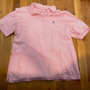 Mens pink striped vineyard vines t shirt